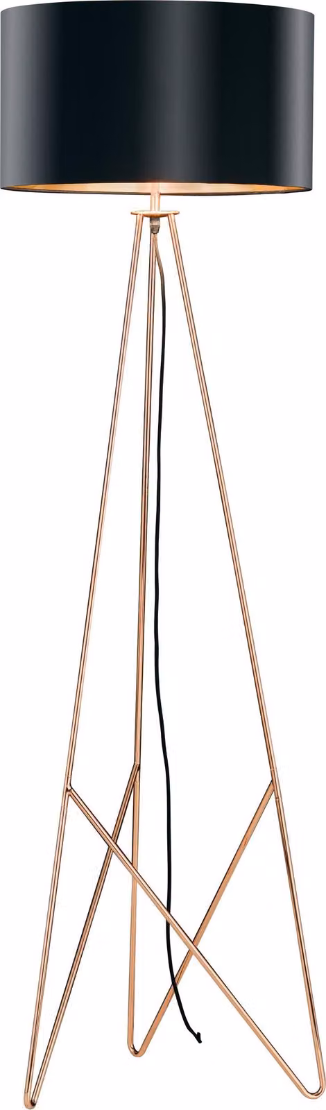 EGLO CAMPORALE lampada da terra rame rosso e nero 154 cm 39229