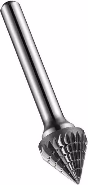 Fresa KSJ Ø 6 Lunghezza testa 4 mm Gambo Ø 6 Croce di dentatura in metallo duro