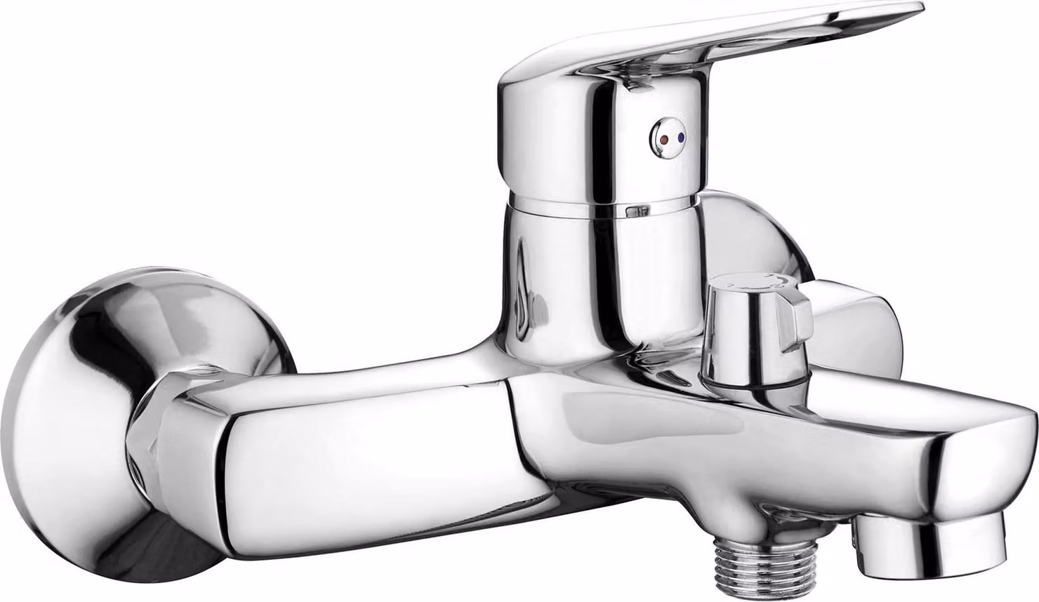 Wall-mounted bathtub mixer