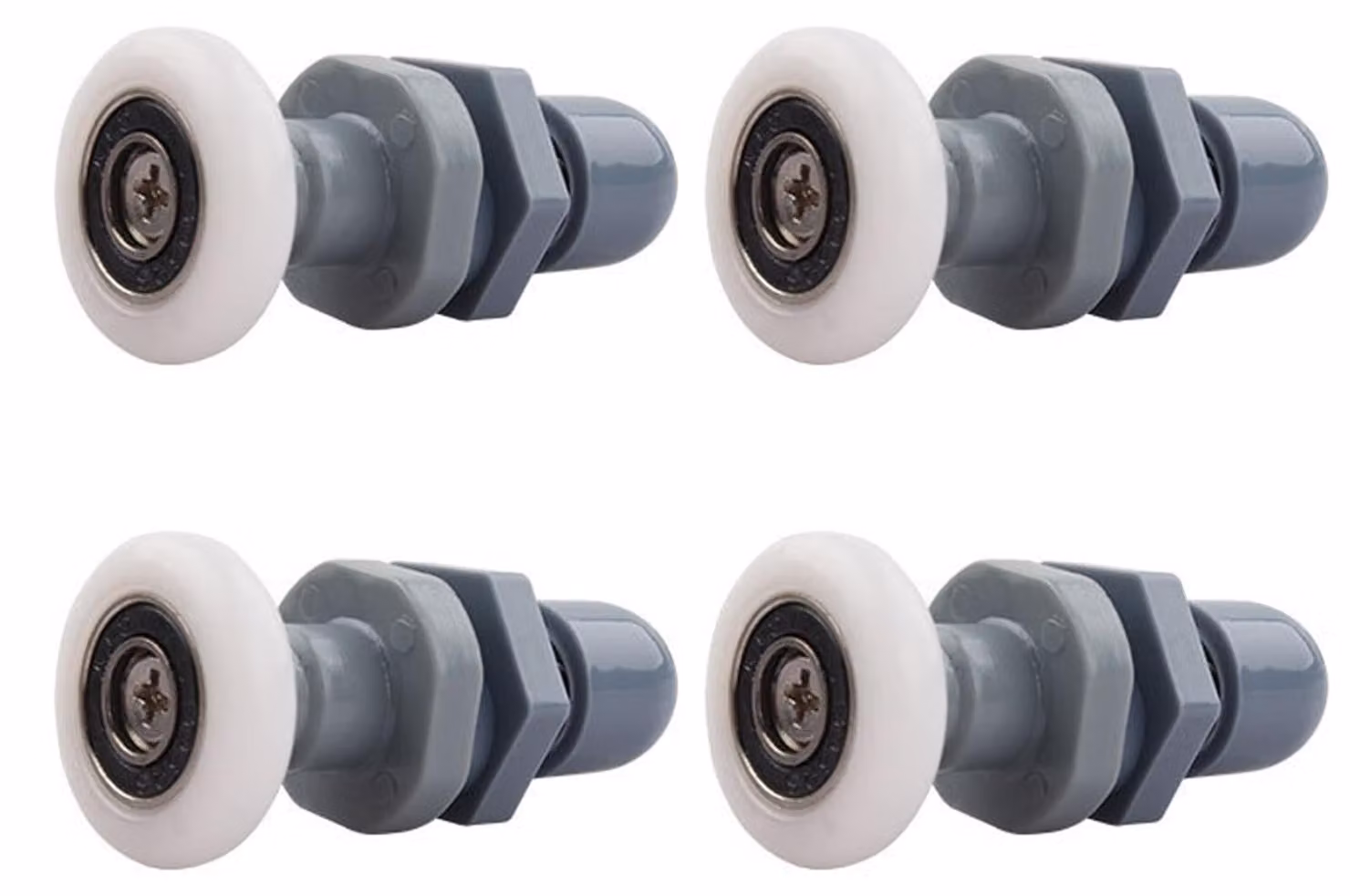 Solidchoice - Set di 4 rulli per porta doccia, con elevata capacità di carico