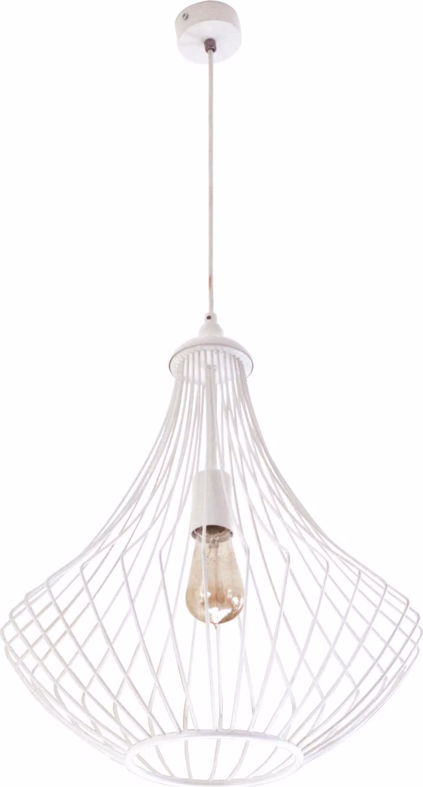 Lampada a sospensione moderna Turbacz 2643/ZB-1, finitura bianca