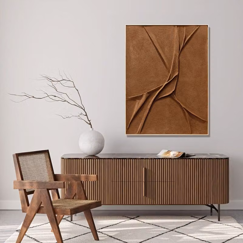 Quadro Leather Agave Quadri