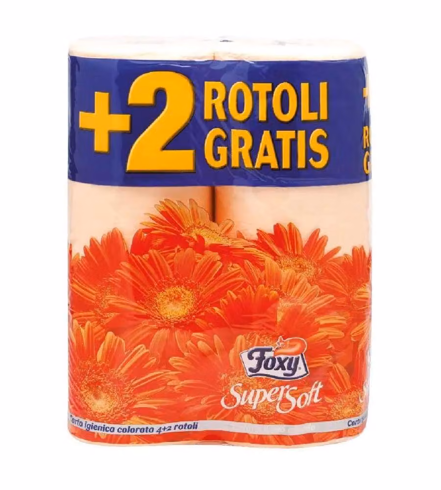 Carta Igienica colorata 4+2 Rotoli