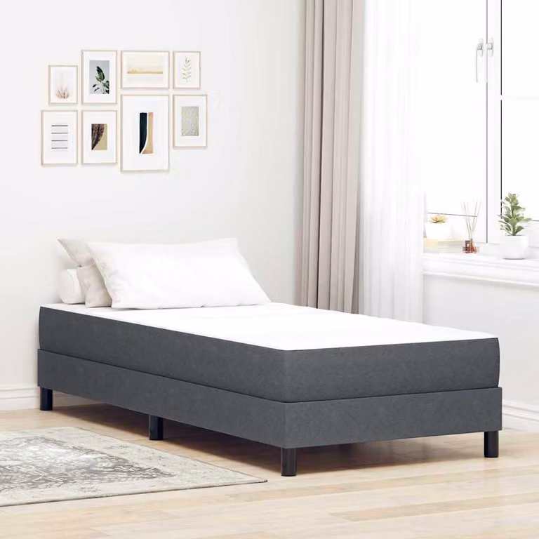 Maison Exclusive - Materasso con materasso grigio 100 x 200 cm Tessuto