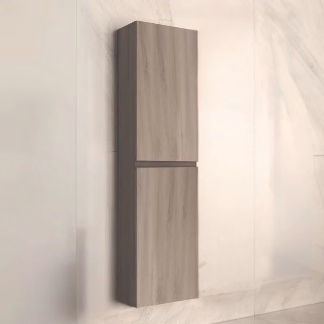 Colonna bagno sospesa Londres con due ante colore rovere grigio