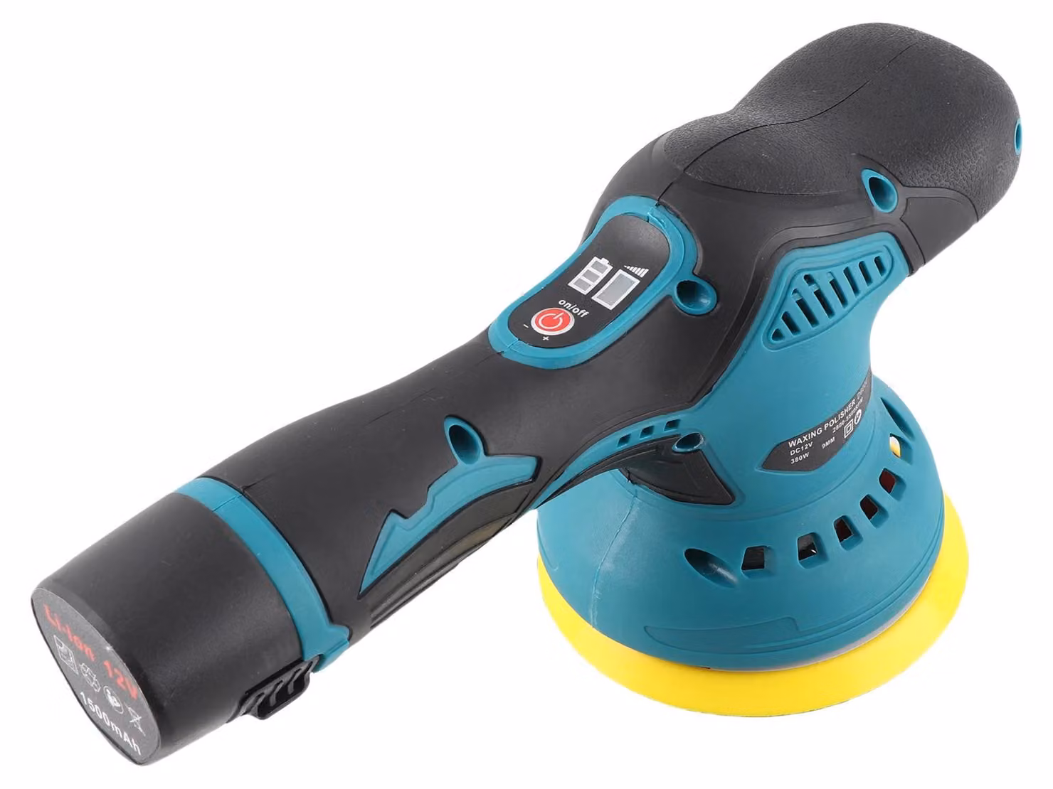 Levigatrice orbitale a batteria, 8 livelli di velocità, compatibile con diverse superfici, modello A