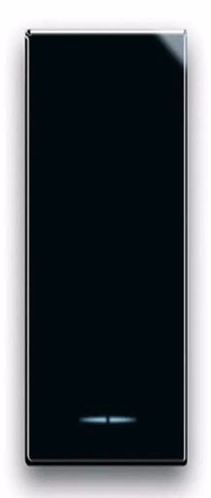 Interruttore multipolare da 16A, 250V, con possibilità di illuminazione, colore nero, 1 pezzo.