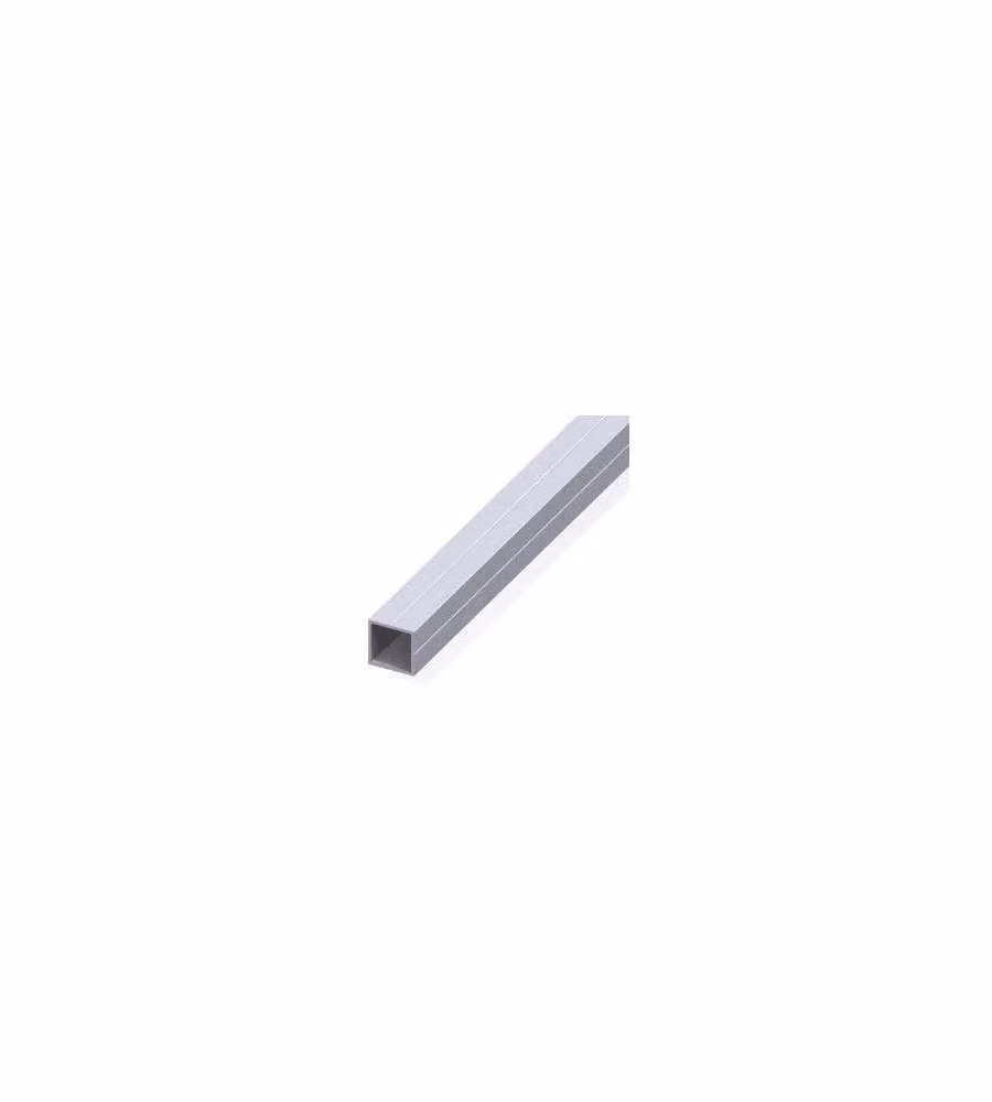 Alfer Tubo Quadrato Alluminio Brut 23,5x1,5 mm Lunghezza 2,50 m