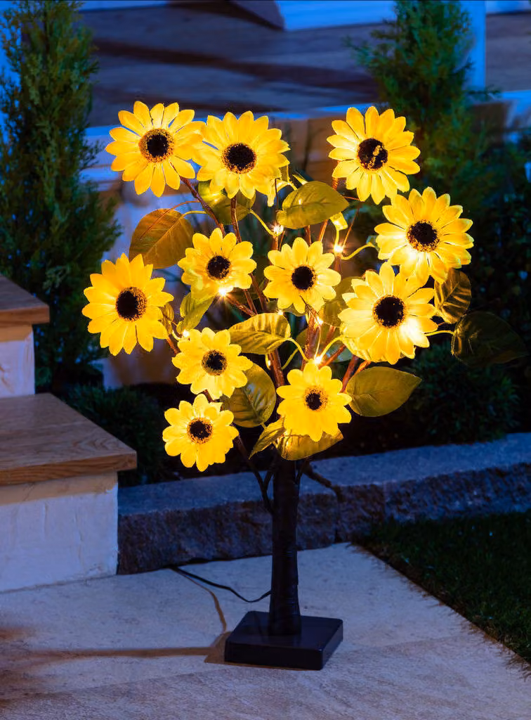 Albero solare con girasoli - altezza circa 60 cm