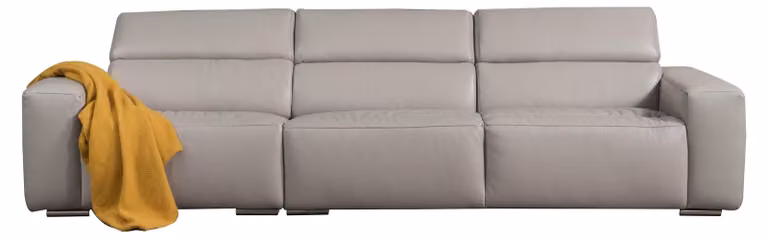 Italienische Designer Dreisitzer Couch Polster Leder Sofa 3er Möbel Hochwertige