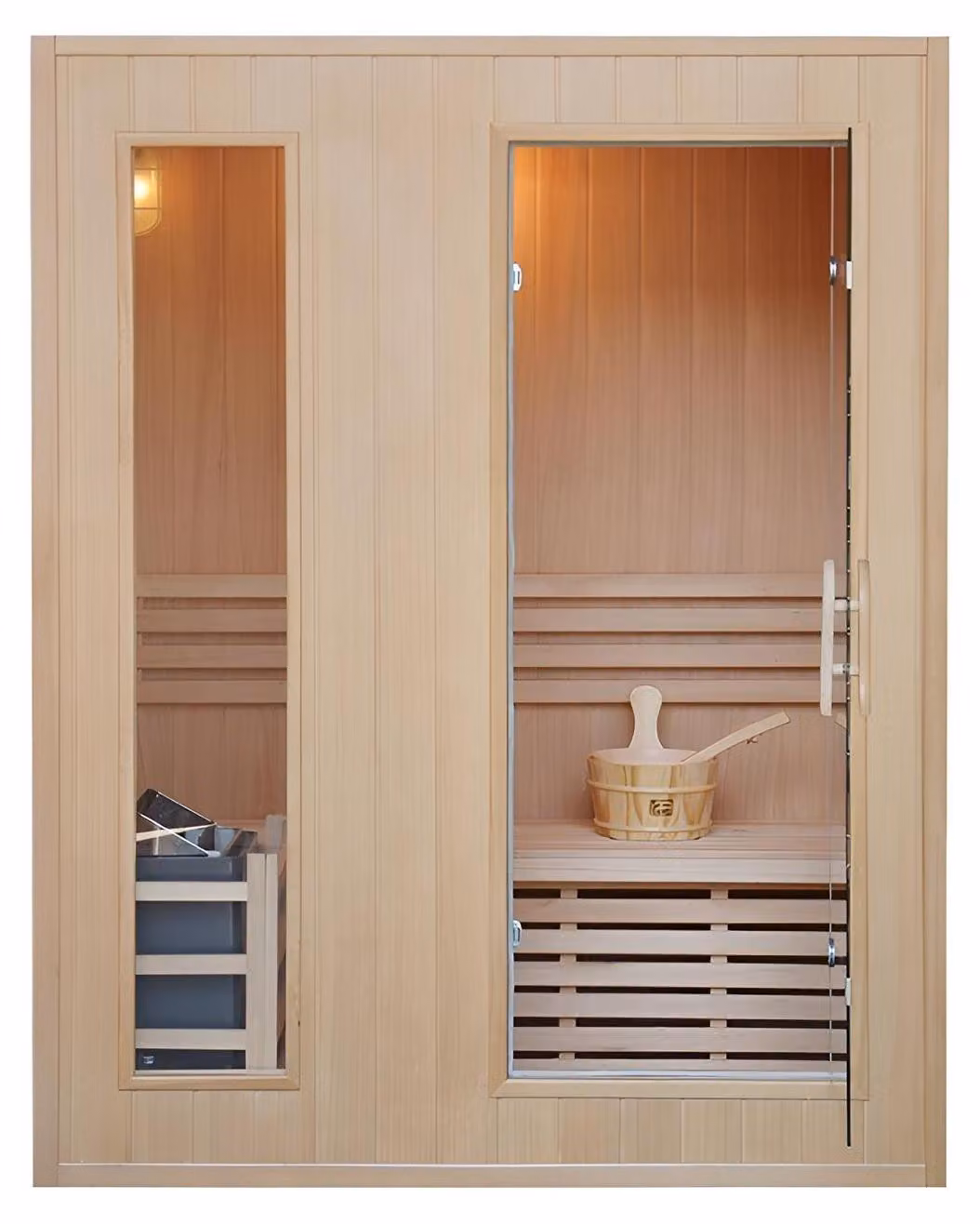 Umweltfreundliche traditionelle Dampfsauna aus Massivholz Sauna für zu Hause