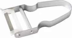 Sbucciatore pela pomodoro con lama seghettata Rigamonti in plastica silver e bianco