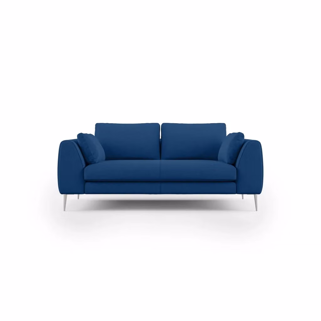 Divano moderno Plano Divani.Store in microfibra tecnica smacchiabile blu L: 176 cm – 2
