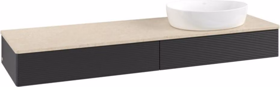 Mobile V&B con struttura frontale Antao 160x50cm, WBP colore botti., bla m Lac