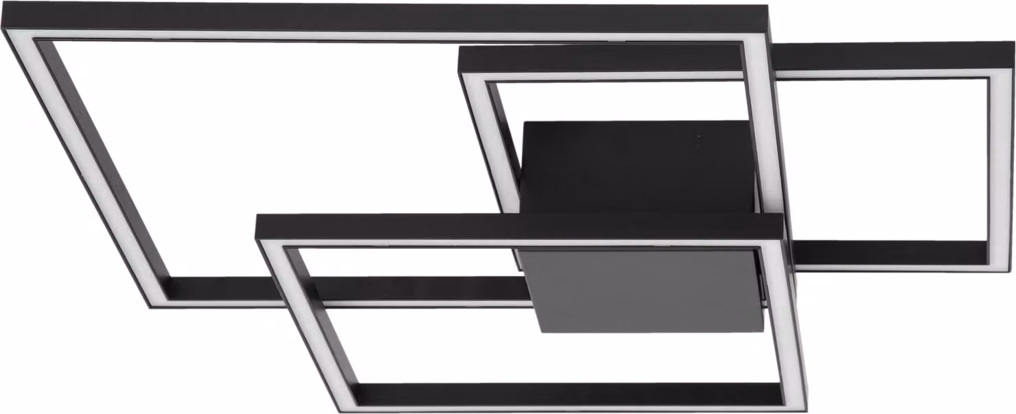 Plafoniera LED "BILBAO" 42W 830 (bianco caldo) Nero