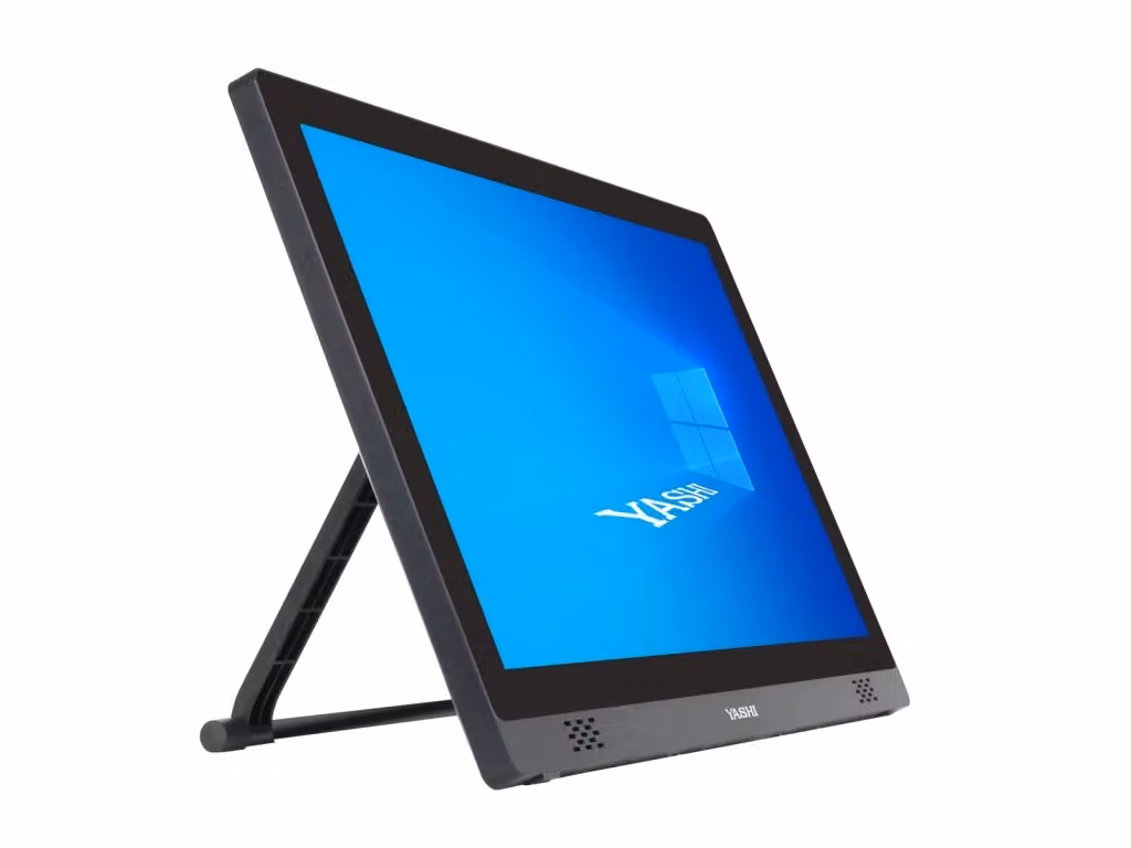 Monitor Touch Yashi YZ2209 da 21,5 pollici LED IPS Full HD con 10 tocchi capacitivi, Nero – 2