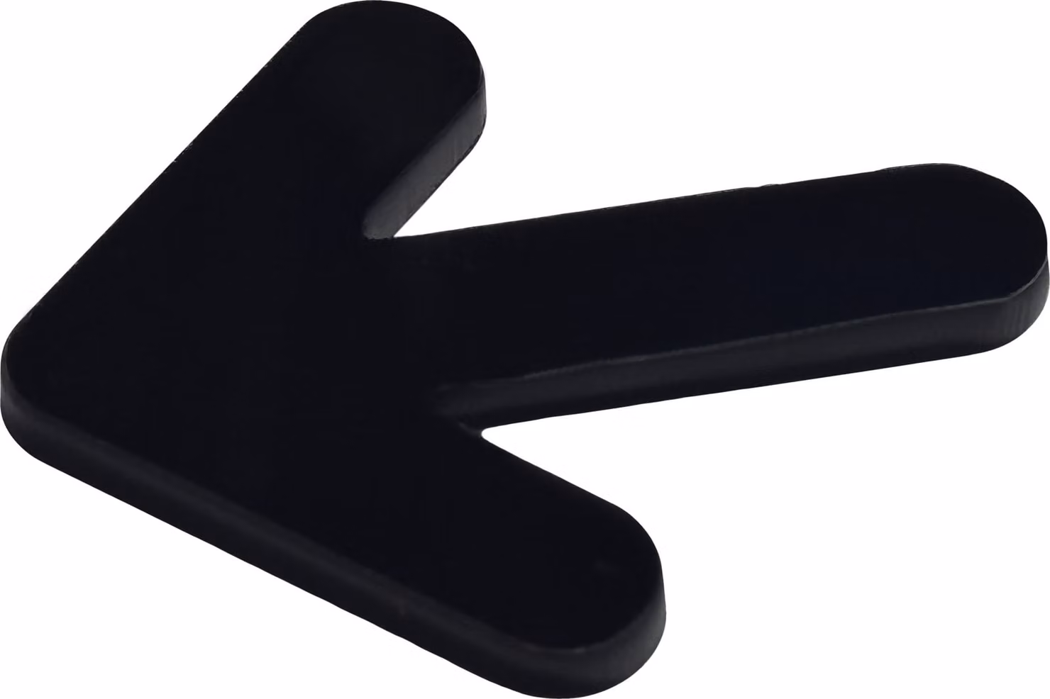 Set di 20 frecce in plastica (spessore 3 mm, nere, pmma, autoadesive)