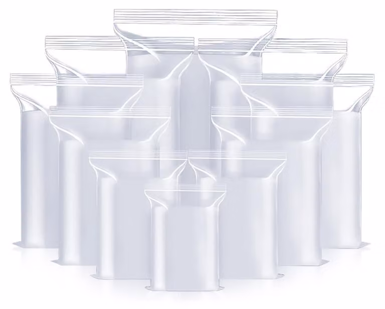 Solidchoice - Sacchetti di plastica riutilizzabili e richiudibili per lo stoccaggio