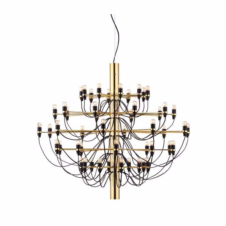 Flos - 2097/50 (clear bulbs) - Lampada a sospensione - Ottone