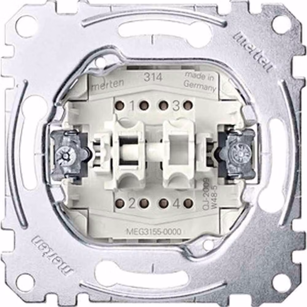 MERTEN Doppeltaster-Einsatz MEG3155-0000 10A AC 250V MEG3155-0000 MEG3155-0000 (MEG3155-0000)