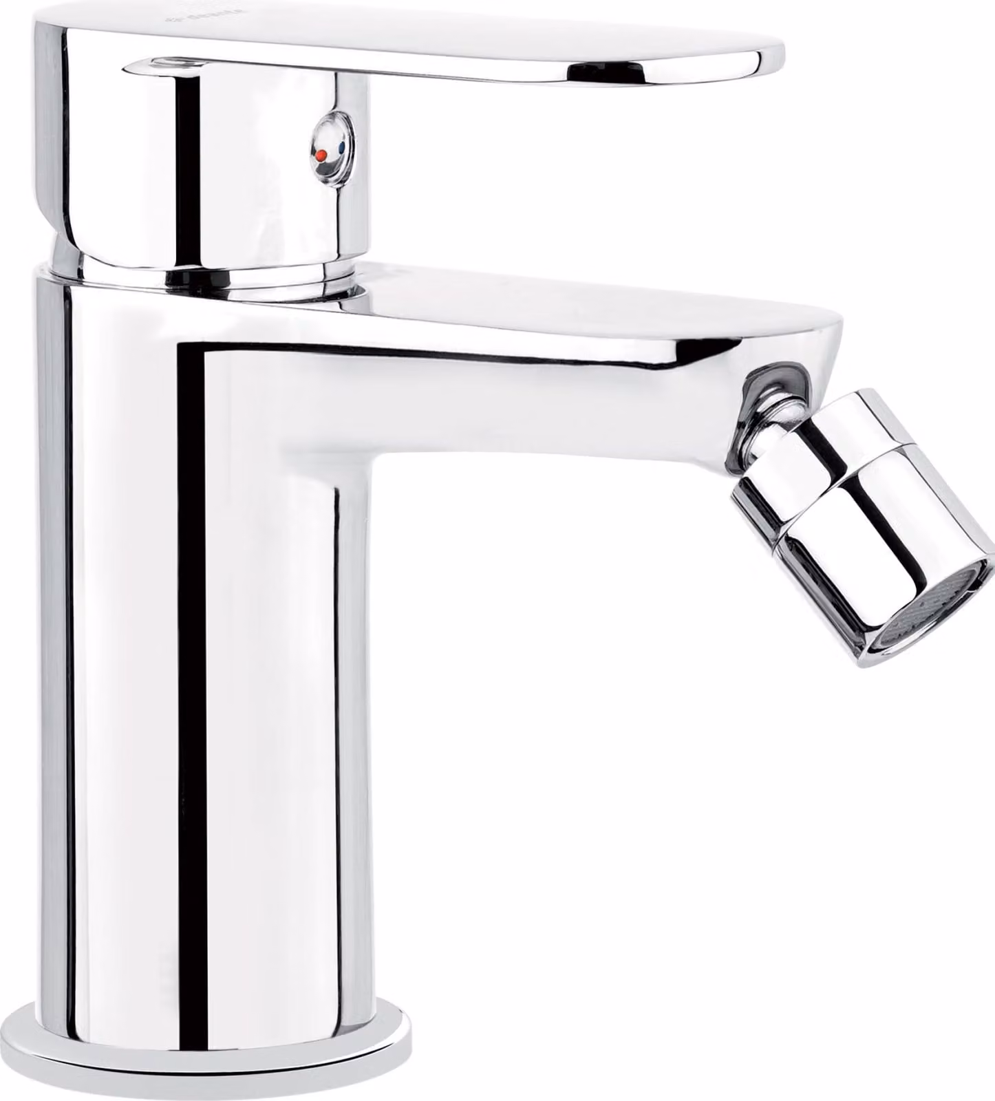 Miscelatore verticale per bidet, monocomando, miscelatore, cromo