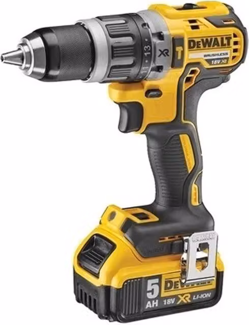 Trapano DeWalt DCD796P2-QW senza chiave Nero e Giallo con batteria ricaricabile