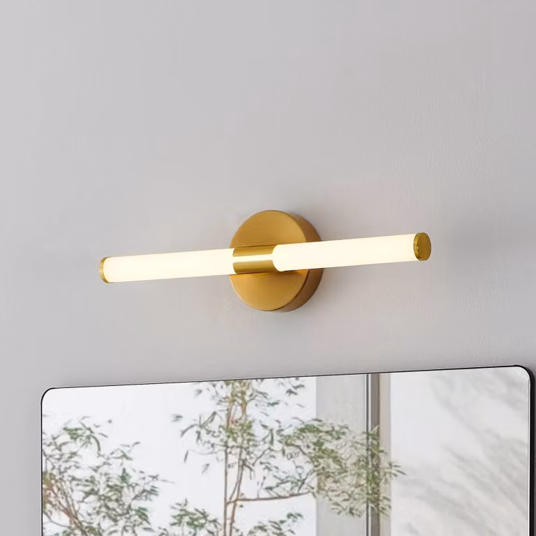 EGLO Applique da parete Ramola, Ottone / Oro, Bagno, Metallo, Moderno, Applique