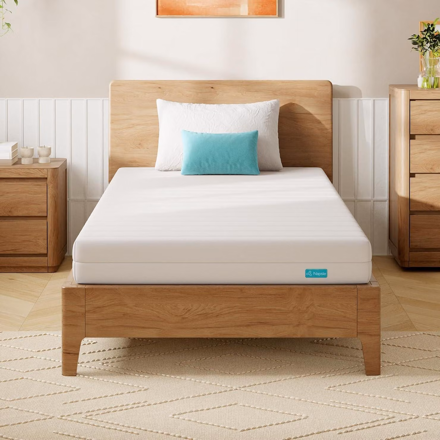 Materasso in schiuma a freddo a 7 zone, dimensioni 90x200 cm, rigidità media (H3) – Ergonomico e traspirante