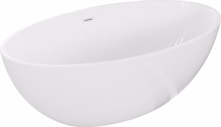 Mexen Nike vasca da bagno freestanding 175 x 100 cm, bianca, troppopieno bianco - 54071751000-20