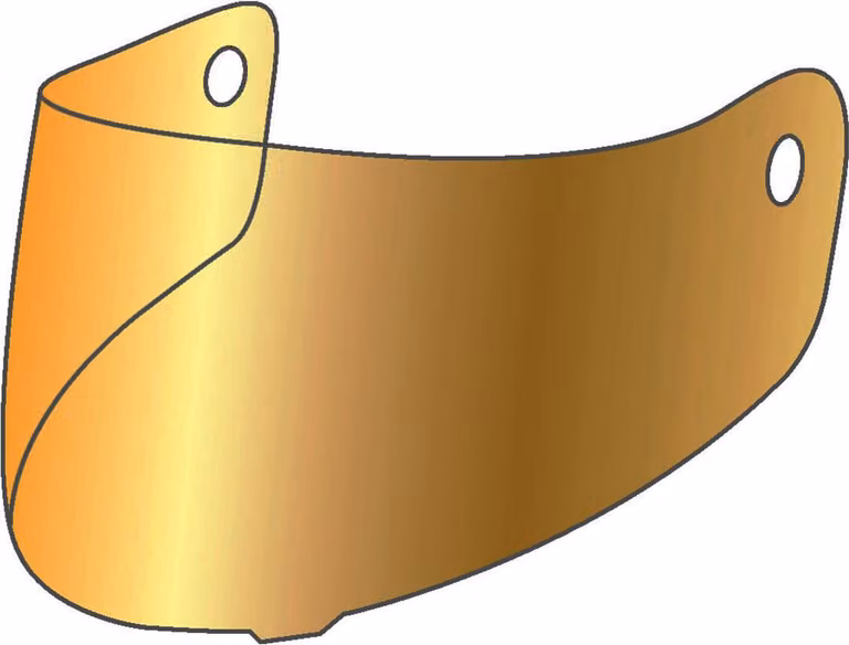 Visiera APEX MT300, oro iridio, taglia unica