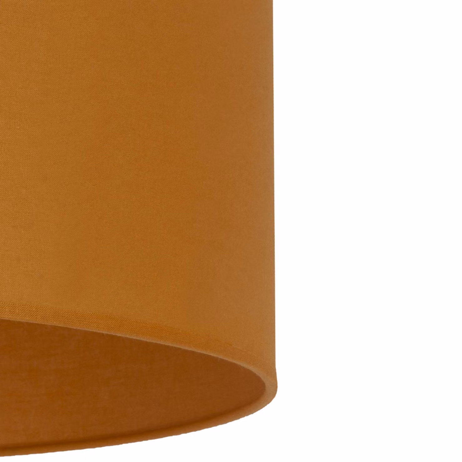 Paralume Roller Ø 50 cm, giallo senape Duolla, Giallo / Arancione, Tessuto / Stoffa / Seta