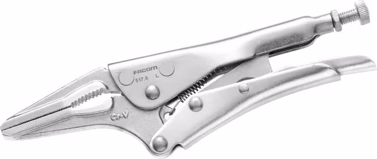 Facom Gripzange lange Backen verstellbar
