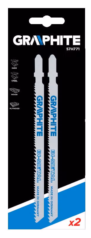 Seghetto alternativo GRAPHITE, 130 mm, 10tpi, legno metallo e inox