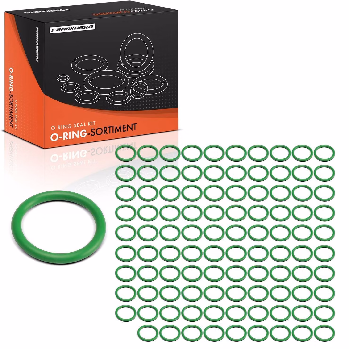 Kit di riparazione per impianti di climatizzazione, guarnizioni O-ring in HNBR, diametro interno 25,00 mm, confezione da 100 pezzi