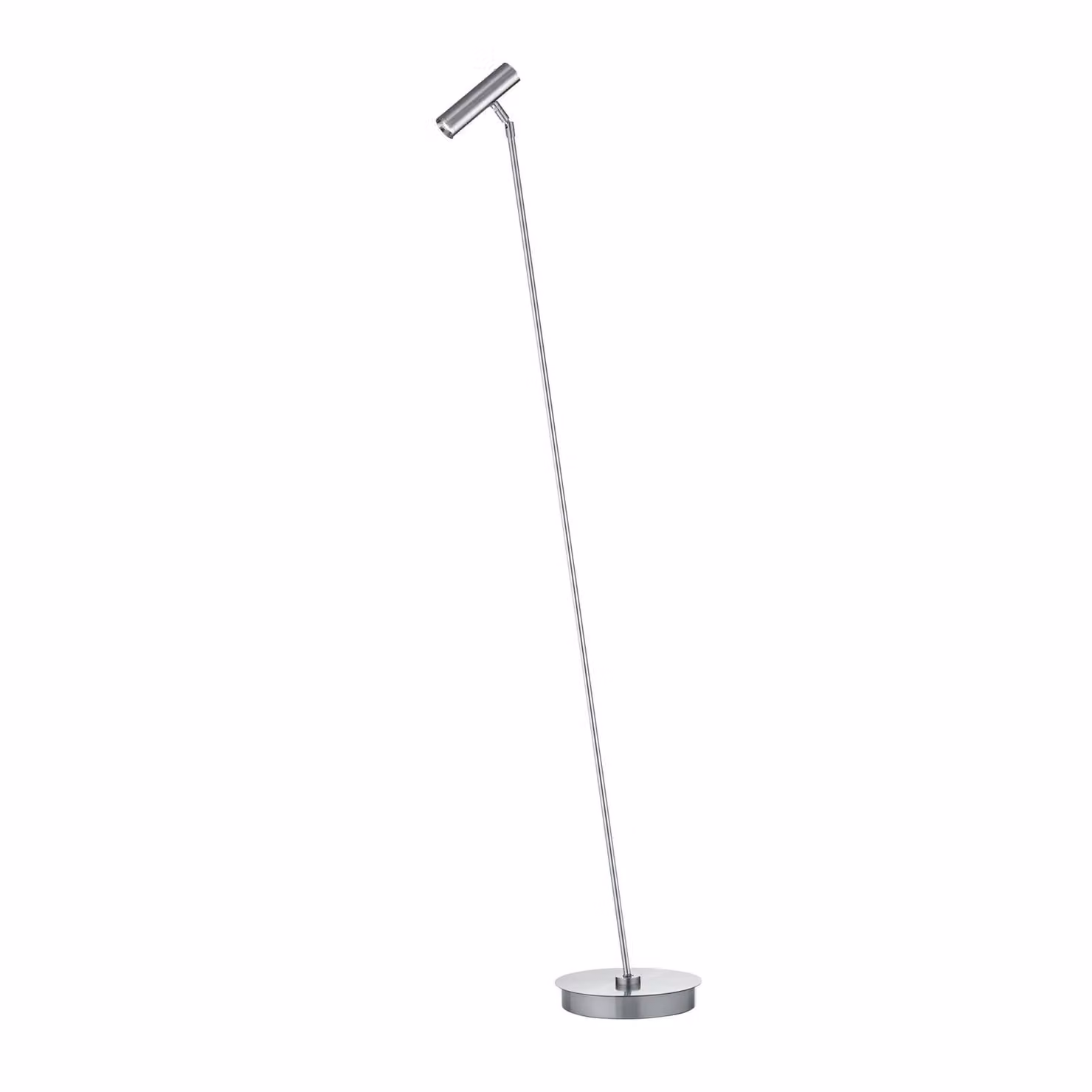 HELL Lampada da terra a LED Tom Pro, dimmerabile, Alluminio / Grigio / Zincato, Soggiorno / Sala da pranzo, Metallo, Moderno, Lampada LED da terra