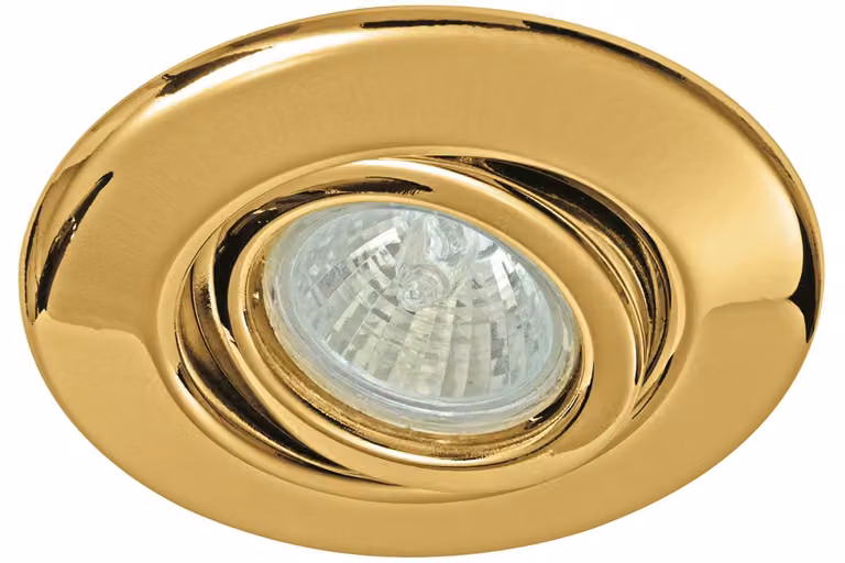Paulmann Quality Encastrés Pivotant max.35W 12V GU4 35mm Or / Tôle D'Acier