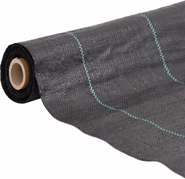 Membrana antierbacce nera vidaXL in plastica per giardino ornamentale 4 x 100 m