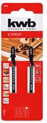 Set di 2 lame per seghetto alternativo KWB per tagli curvi fini su legno, colore nero, 55 mm