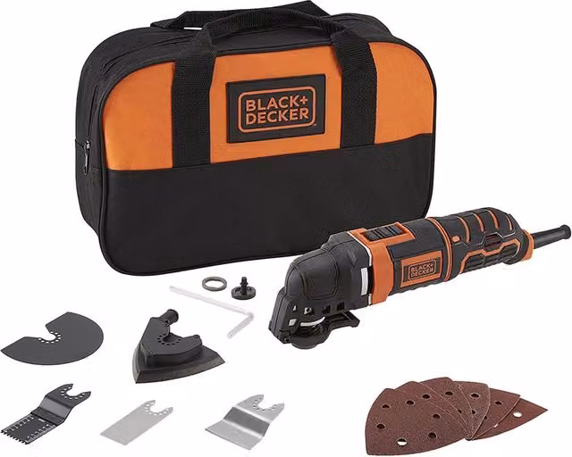Utensile multifunzione Black+Decker MT300SA2-QS da 300 W, colore nero