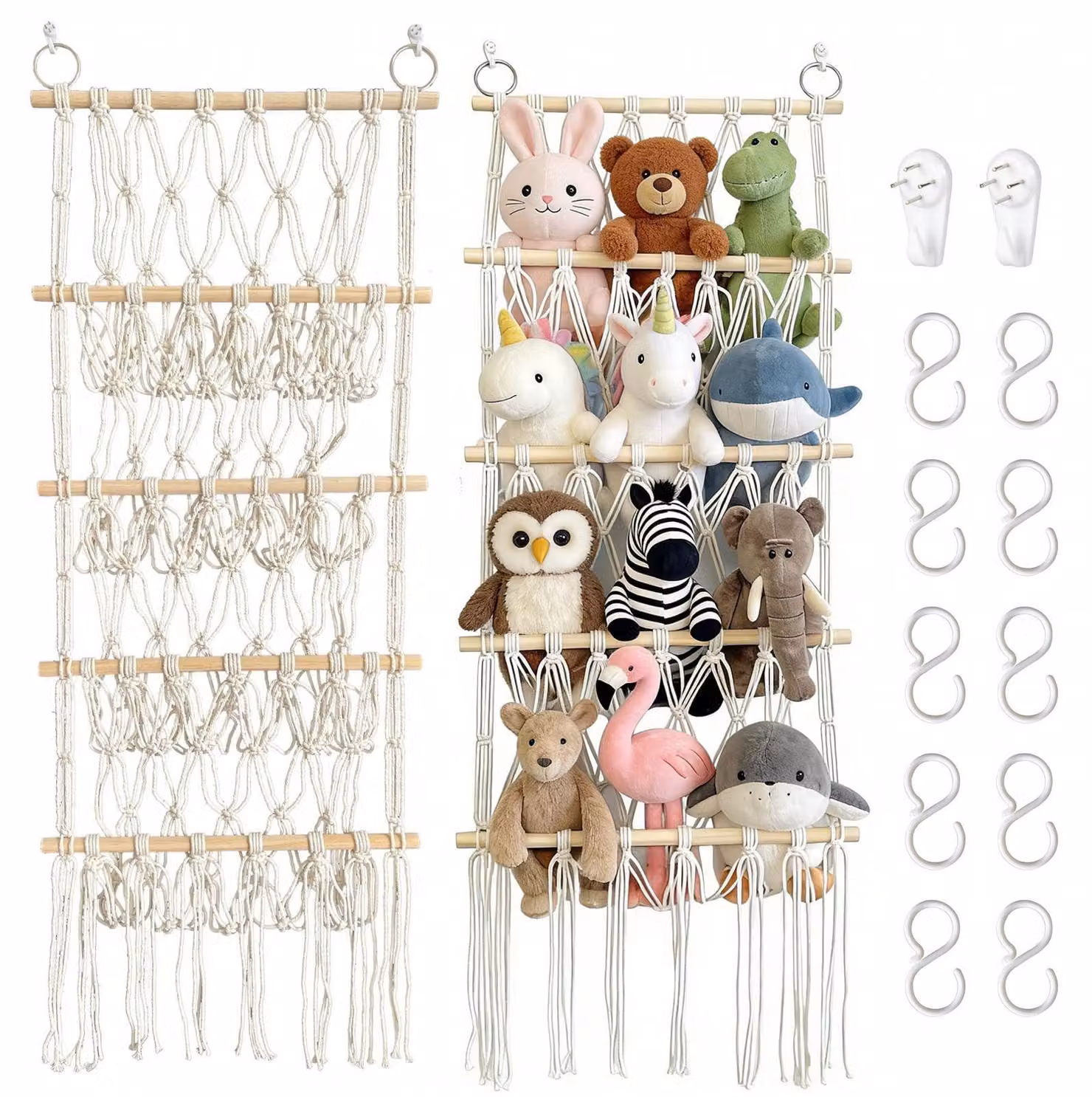 Contenitore per peluche con maniglia