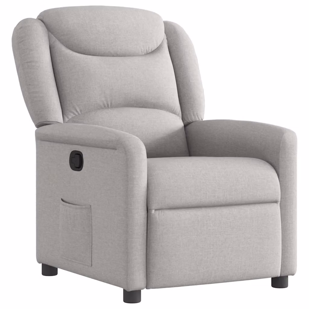 Divano Sedia-Poltrona Reclinabile in Tessuto Grigio Nuvola 727894 – 2