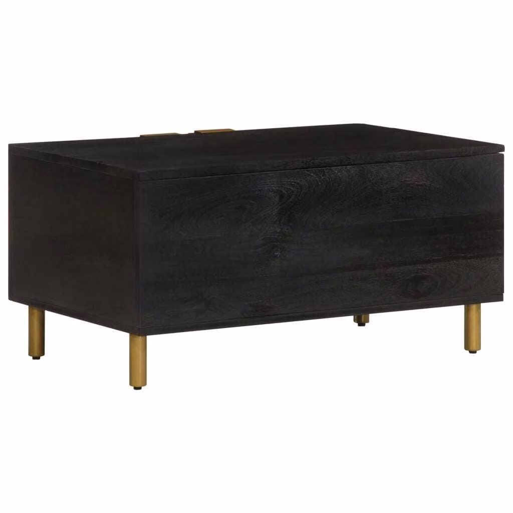 Maison Exclusive - Tavolino nero, 80x50x40 cm, realizzato in materiale composito di legno