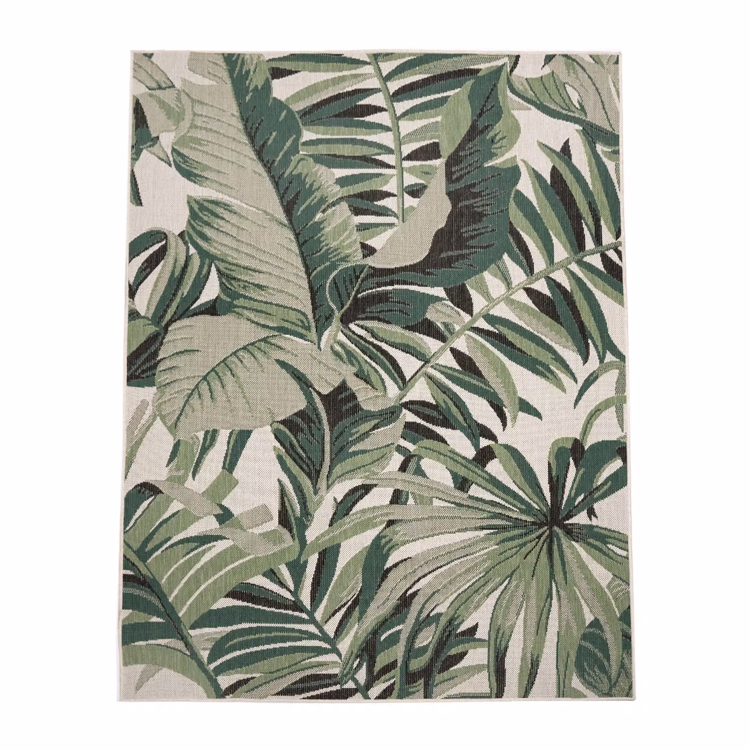 Tappeto Ostenza verde per interni ed esterni con motivo floreale, L 100 x P 200 cm – 2