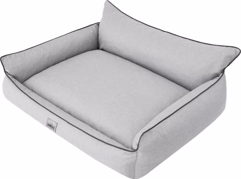 Letto ortopedico per cani JOKER letto per cani divano letto cestino materasso letto per animali L 64x49 cm grigio cenere sembra lino