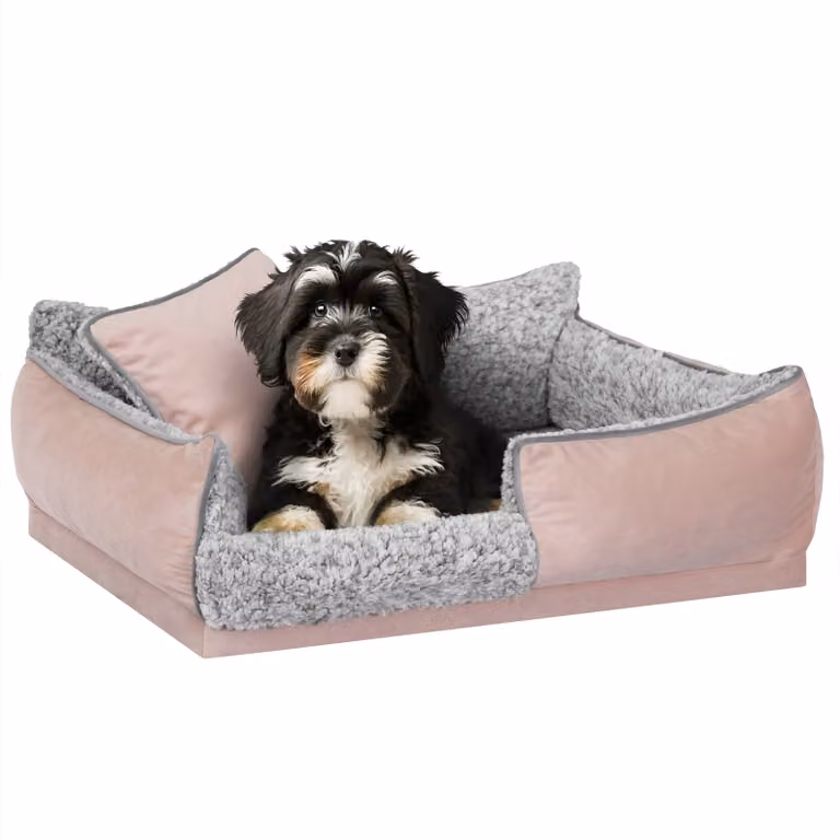 Letto per cani "Porto" - 80x60 cm - Materasso per animali domestici, letto per gatti, cuscino per cani | Cestino per cani con cuscino, antiscivolo e lavabile | PillowPrim