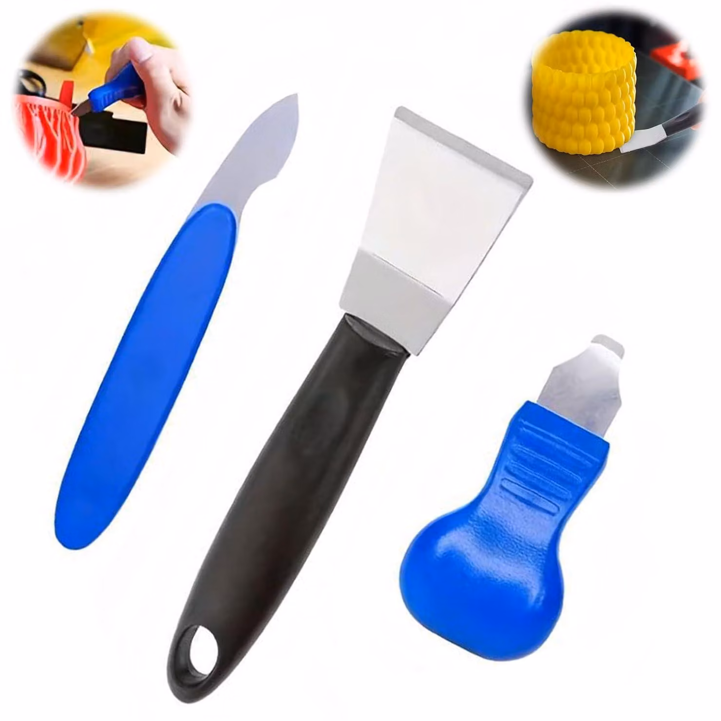 Set di 3 accessori professionali per stampante 3D: spatole e utensili