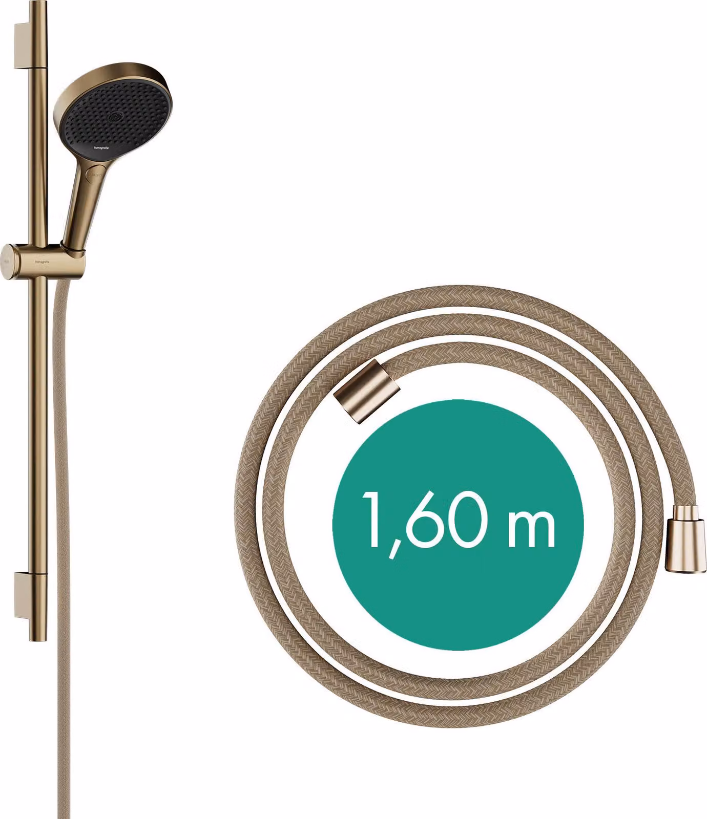 hansgrohe Rainfinity Set de douche 130, 3jet, S PURO Barre de douche 650mm, 28745140, 28745140