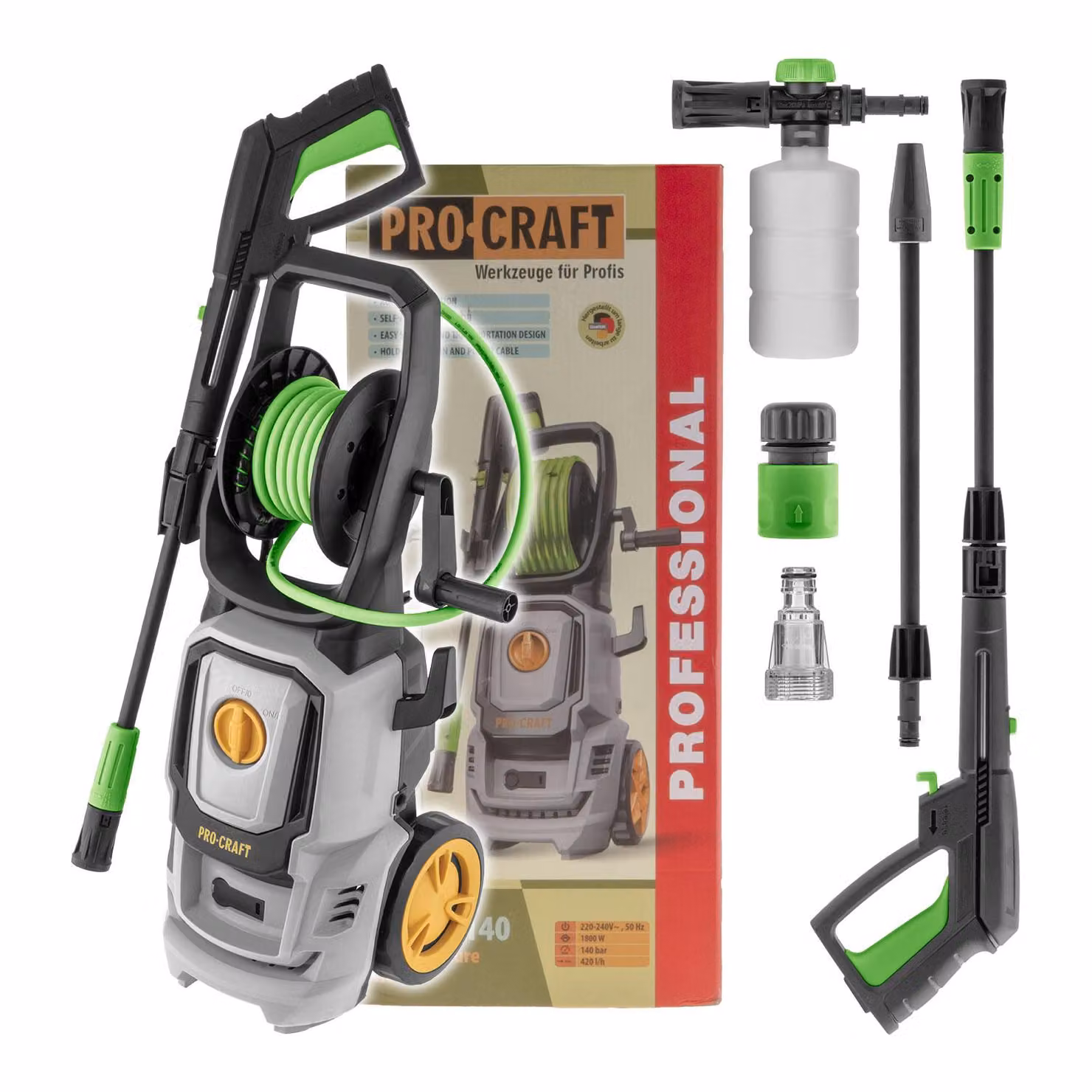 Idropulitrice ad alta pressione Procraft CW1.8/140, 140 bar