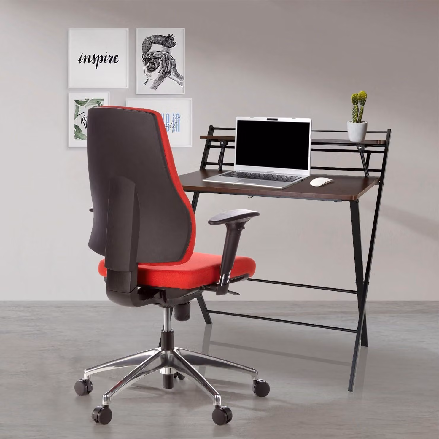 Sedia da ufficio, colore rosso
