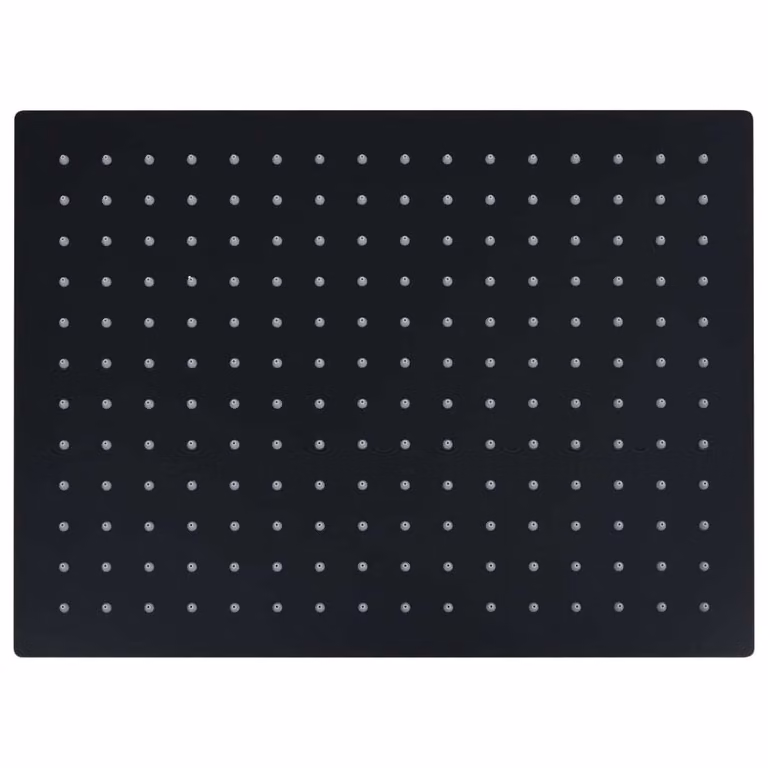 Testa Doccia a Pioggia Acciaio Inox 40x30 cm Rettangolare Nera